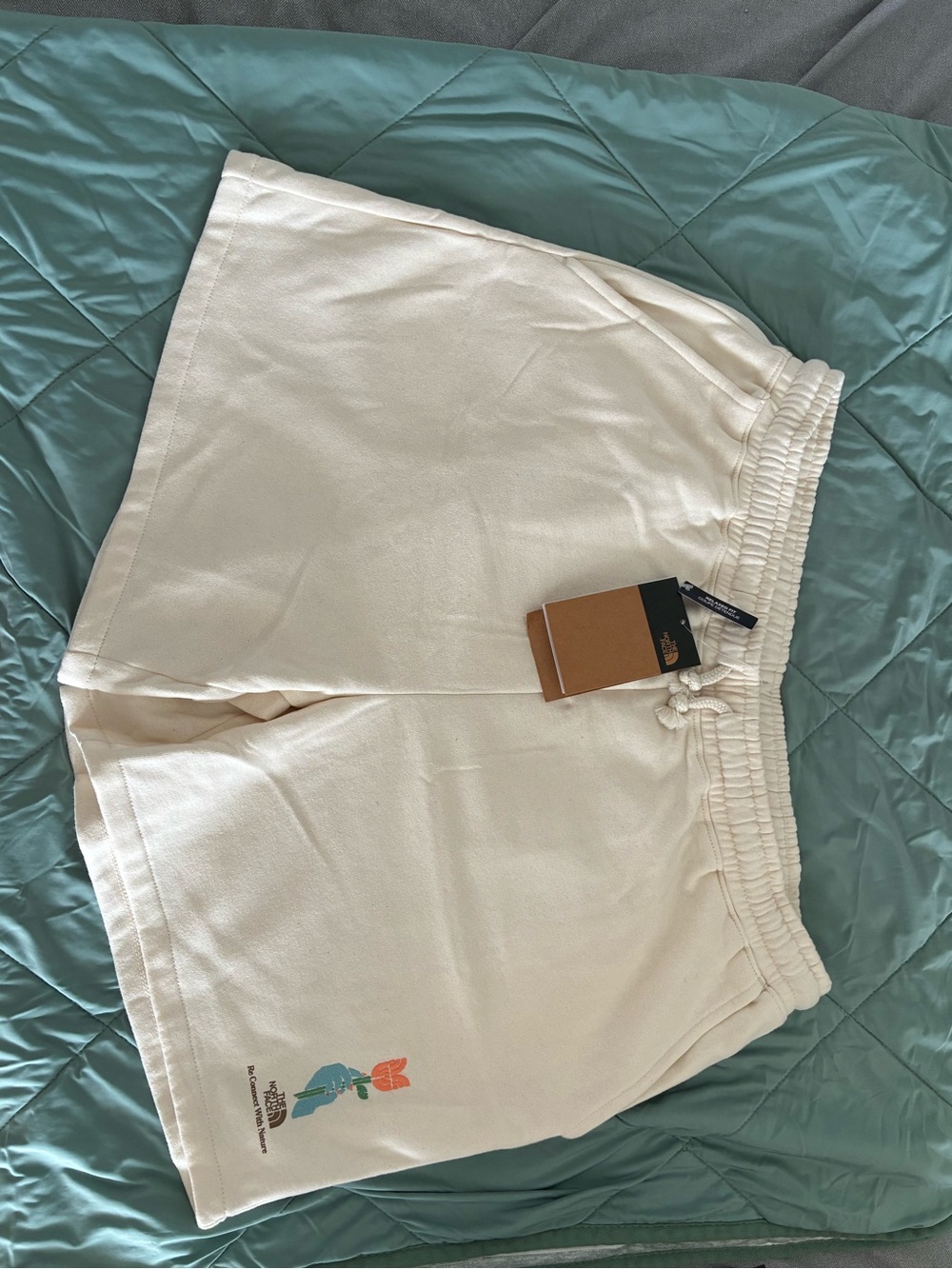 NWT The North Face Women's Cream Terry Shorts